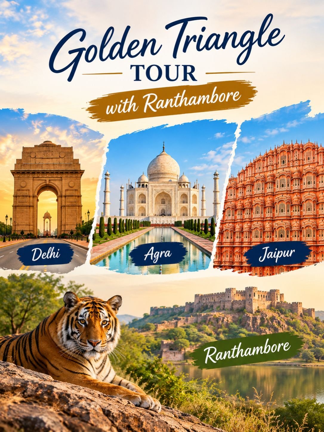 Golden Triangle Tour With Ranthambore
