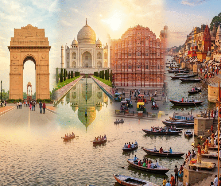 golden triangle with varanasi